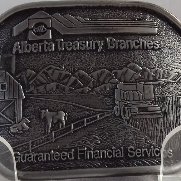 Alberta Treasury Branches for Agriculture Industry Belt Buckle - Picture 7 of 7